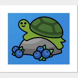 Cute & Friendly Berry Turtle Posters and Art